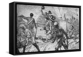 'The Garrison Met The Bombardment Bravely', 1902-Paul Hardy-Framed Stretched Canvas