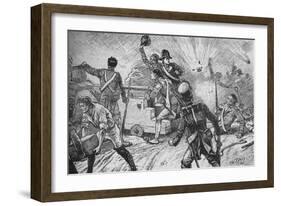 'The Garrison Met The Bombardment Bravely', 1902-Paul Hardy-Framed Giclee Print