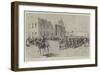 The Garrison of Kimberley, Parade of Kimberley Rifles before Colonel Kekewich-Frederic De Haenen-Framed Giclee Print