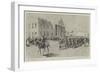 The Garrison of Kimberley, Parade of Kimberley Rifles before Colonel Kekewich-Frederic De Haenen-Framed Giclee Print