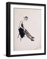 The Garter-Ernst Ludwig Kirchner-Framed Giclee Print