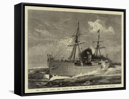 The Garth Castle, New Steamer of the Castle Line of South African Mail Packets-William Lionel Wyllie-Framed Stretched Canvas