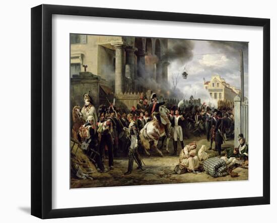 The Gate at Clichy During the Defence of Paris, 30th March 1814, 1820-Horace Vernet-Framed Giclee Print