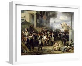 The Gate at Clichy During the Defence of Paris, 30th March 1814, 1820-Horace Vernet-Framed Giclee Print