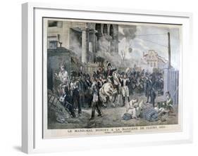 The Gate at Clichy During the Defence of Paris, 30th March 1814-Horace Vernet-Framed Giclee Print