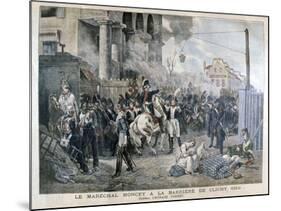 The Gate at Clichy During the Defence of Paris, 30th March 1814-Horace Vernet-Mounted Giclee Print