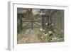 The Gate, from 'A Home' series, c.1895-Carl Larsson-Framed Giclee Print