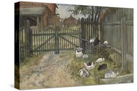 The Gate, from 'A Home' series, c.1895-Carl Larsson-Stretched Canvas