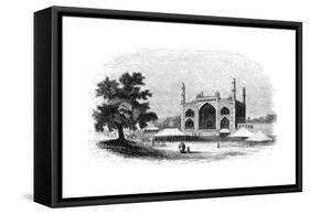 The Gate of Akber's Mausoleum, India, 1847-Robinson-Framed Stretched Canvas