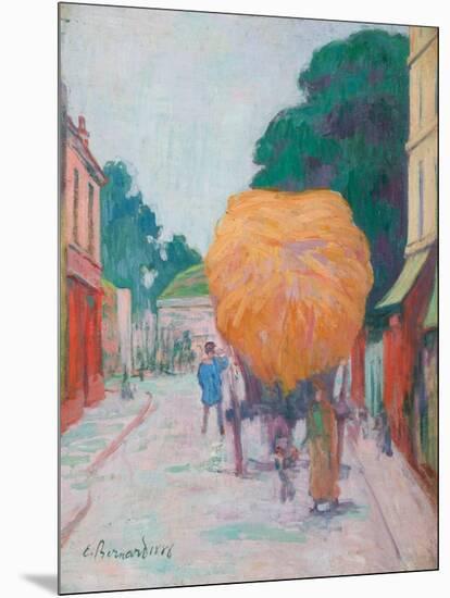 The Gate of Asnieres: the Char of Hay, 1886-Emile Bernard-Mounted Giclee Print