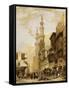 The Gate of Cairo-David Roberts-Framed Stretched Canvas