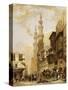 The Gate of Cairo-David Roberts-Stretched Canvas