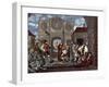 The Gate of Calais. Etching by William Hogarth-William Hogarth-Framed Giclee Print