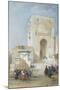 The Gate of Justice, Entrance to the Alhambra, 1833 (Pencil, Gouache and W/C)-David Roberts-Mounted Giclee Print