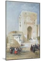 The Gate of Justice, Entrance to the Alhambra, 1833 (Pencil, Gouache and W/C)-David Roberts-Mounted Giclee Print