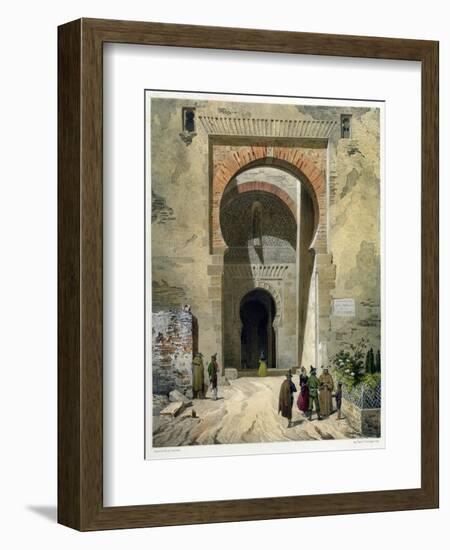 The Gate of Justice, Entrance to the Alhambra, Granada, 1853-Leon Auguste Asselineau-Framed Giclee Print