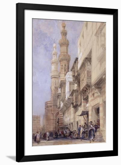 The Gate of Metwaley, Cairo, 1838-David Roberts-Framed Premium Giclee Print