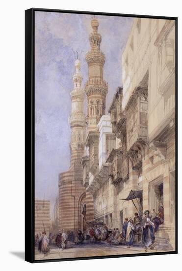 The Gate of Metwaley, Cairo, 1838-David Roberts-Framed Stretched Canvas