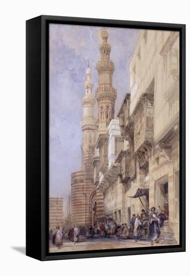 The Gate of Metwaley, Cairo, 1838-David Roberts-Framed Stretched Canvas