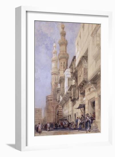 The Gate of Metwaley, Cairo, 1838-David Roberts-Framed Giclee Print