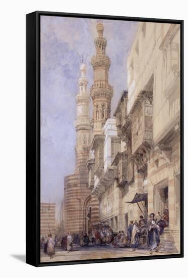 The Gate of Metwaley, Cairo, 1838-David Roberts-Framed Stretched Canvas