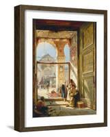 The Gate of the Great Umayyad Mosque, Damascus, 1890-Gustave Bauernfeind-Framed Giclee Print