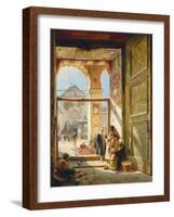 The Gate of the Great Umayyad Mosque, Damascus, 1890-Gustave Bauernfeind-Framed Giclee Print