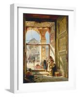 The Gate of the Great Umayyad Mosque, Damascus, 1890-Gustave Bauernfeind-Framed Giclee Print