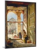 The Gate of the Great Umayyad Mosque, Damascus, 1890-Gustave Bauernfeind-Mounted Giclee Print