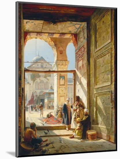 The Gate of the Great Umayyad Mosque, Damascus, 1890-Gustave Bauernfeind-Mounted Giclee Print