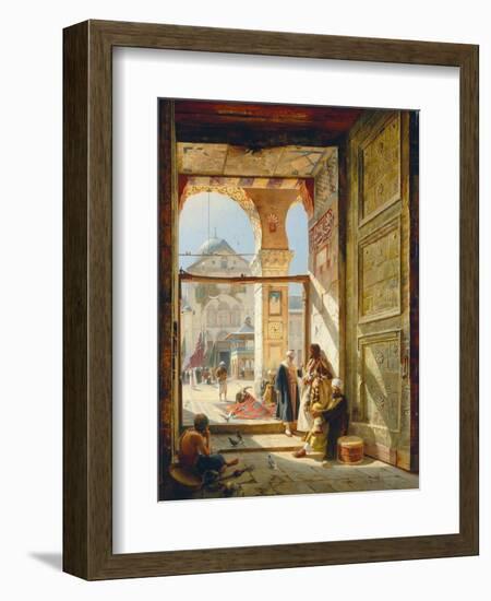 The Gate of the Great Umayyad Mosque, Damascus, 1890-Gustave Bauernfeind-Framed Giclee Print