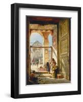 The Gate of the Great Umayyad Mosque, Damascus, 1890-Gustave Bauernfeind-Framed Giclee Print