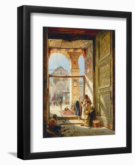 The Gate of the Great Umayyad Mosque, Damascus, 1890-Gustave Bauernfeind-Framed Giclee Print