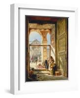 The Gate of the Great Umayyad Mosque, Damascus, 1890-Gustave Bauernfeind-Framed Giclee Print