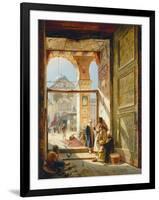 The Gate of the Great Umayyad Mosque, Damascus, 1890-Gustave Bauernfeind-Framed Giclee Print