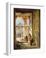 The Gate of the Great Umayyad Mosque, Damascus, 1890-Gustave Bauernfeind-Framed Giclee Print