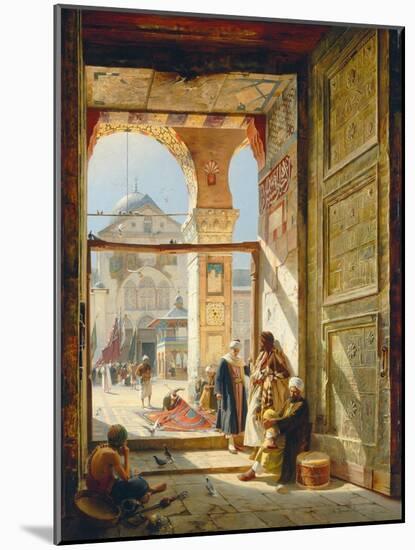The Gate of the Great Umayyad Mosque, Damascus, 1890-Gustave Bauernfeind-Mounted Giclee Print