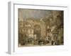 The Gate of the Viva Rambla, Granada, 1834-David Roberts-Framed Giclee Print