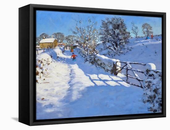 The Gate,Wash Lane,Wirksworth,Derbyshire,2011,-Andrew Macara-Framed Stretched Canvas