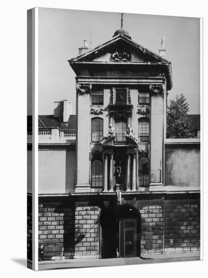 The Gatehouse of St. Bartholomew's Hospital Smithfield London-null-Stretched Canvas