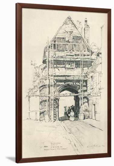 The Gatehouse Rochester, 1925-Sir Leslie Matthew Ward-Framed Giclee Print