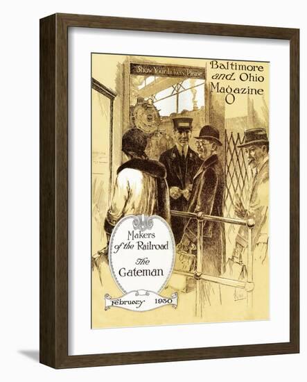 The Gateman-Charles H. Dickson-Framed Giclee Print