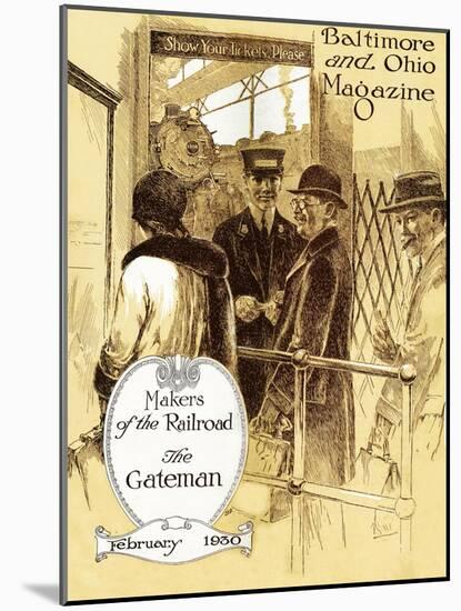 The Gateman-Charles H. Dickson-Mounted Giclee Print