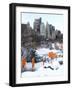 The Gates and Wollman Rink, Central Park-Igor Maloratsky-Framed Art Print