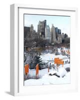 The Gates and Wollman Rink, Central Park-Igor Maloratsky-Framed Art Print