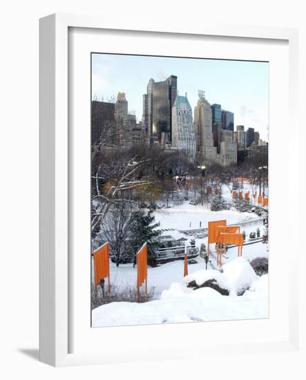 The Gates and Wollman Rink, Central Park-Igor Maloratsky-Framed Art Print