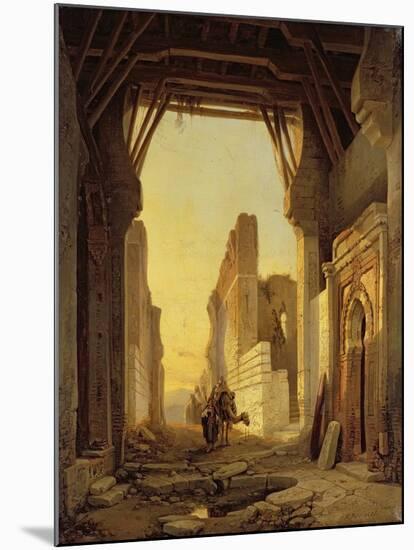 The Gates of El Geber in Morocco-Francois Antoine Bossuet-Mounted Giclee Print