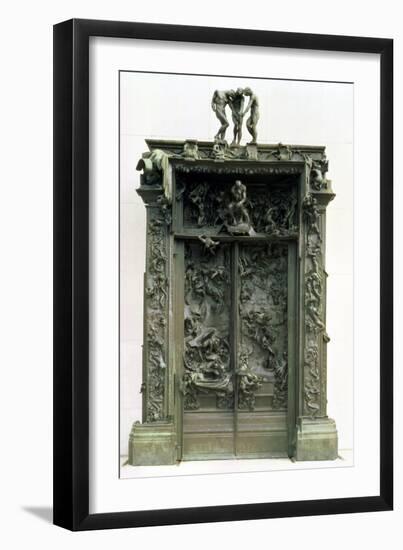 The Gates of Hell, 880-90-Auguste Rodin-Framed Giclee Print