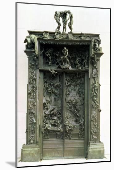 The Gates of Hell, 880-90-Auguste Rodin-Mounted Giclee Print