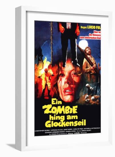 The Gates of Hell, (aka Ein Zombie Hing Am Glockenseil), 1980-null-Framed Art Print